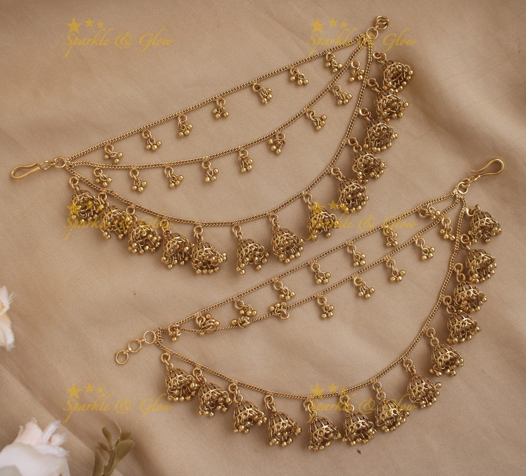 ZewarKriti Earrings Chain and Mattal For You