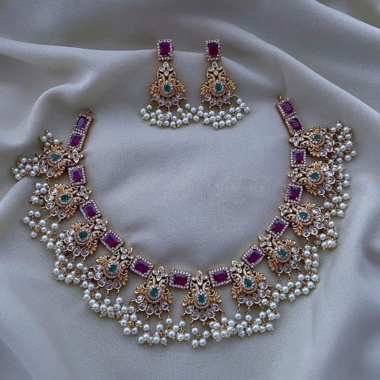Temple Treasure Moti Haar
