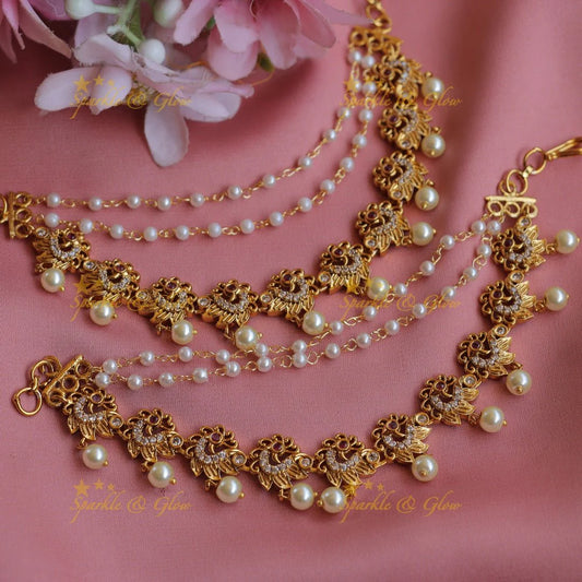 TikkaTrove Earrings Chain and Mattal For you