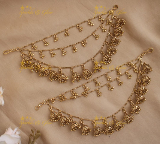 ZewarKriti Earrings Chain and Mattal For You