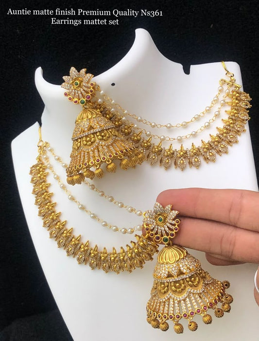 Shubh Shingar Earrings Chain and Mattal For You